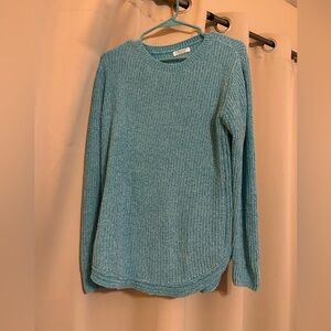 Bright blue super soft 100% polyester tunic top